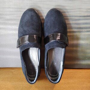 Naot Suede and Patent Leather Loafers EUC Size 42